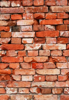 Wall from old bricks can use as background 