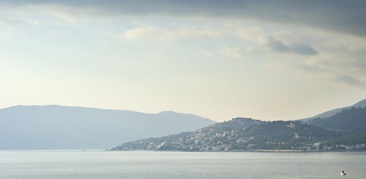 Bautiful view on Herceg Novi city . Montenegro