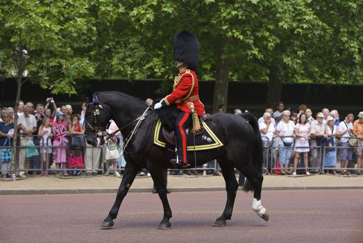 London royal guards at the Trooping of the Colour