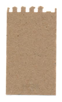 isolated recycling paper notebook page brown background