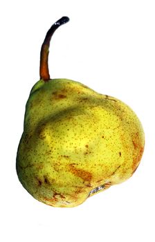 The image of a pear on a white background