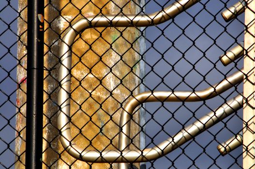 Abstract view of Fence and Rails