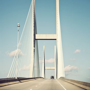 Sidney Lanier Bridge in Brunswick, Georgia