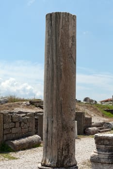 Ionian column capital, architectural detail 