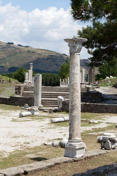 Asclepeion ancient city in Pergamon, Turkey.