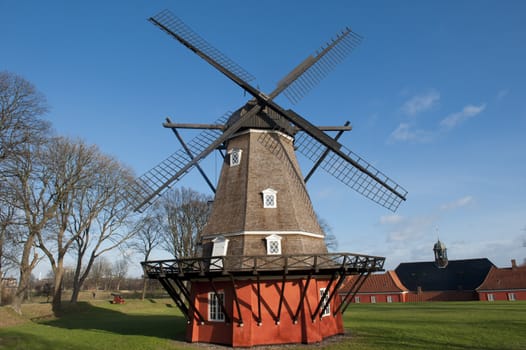 Windmill in Kastellet fortress in Copenhagen