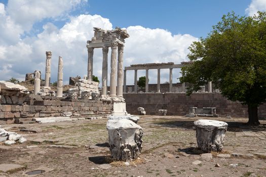 Temple of Trajan at Acropolis of Pergamon