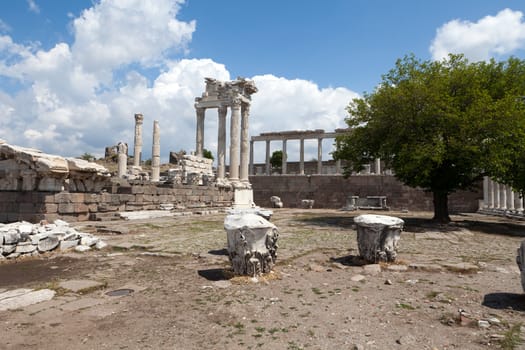 Temple of Trajan at Acropolis of Pergamon