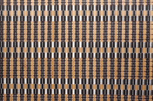 Bamboo.Unusual woven bamboo tablecloth as a natural background