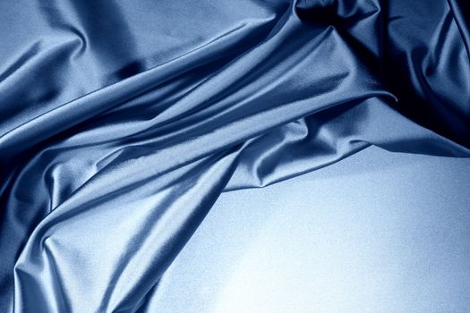 blue satin background closse up