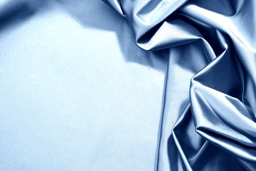 blue satin background closse up