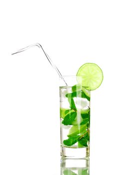  mojito isolated on white close up