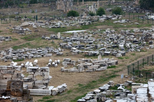 ruins of the ancient city of Hierapolis