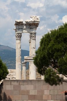 Temple of Trajan at Acropolis of Pergamon