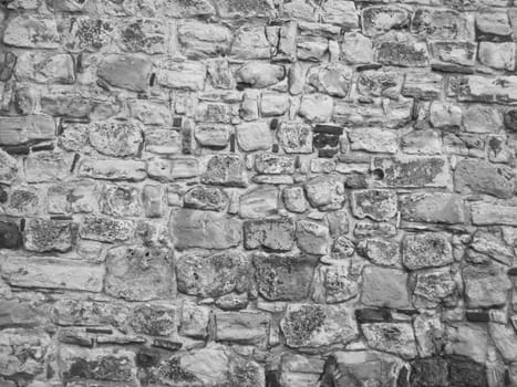 Black and white stone wall