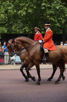 Trooping of the Colors for the Queen's Birthday in London, one of London's most popular annual royal events