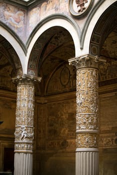Florence - Palazzo Vecchio, First courtyard.