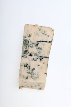 blue cheese isolated on white background 