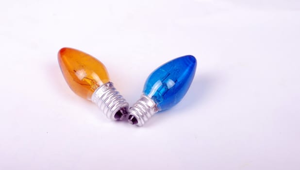 Small,colored light bulbs