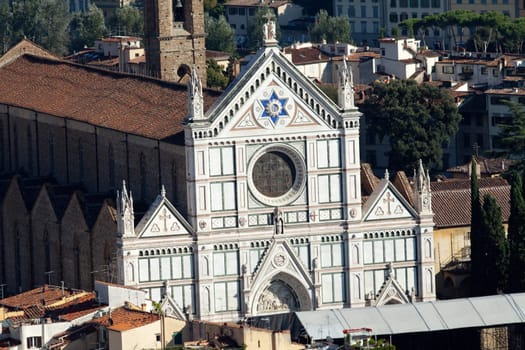 Florence - the view on Santa Croce from the dome Duomo