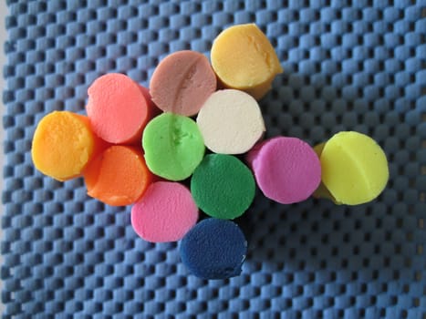 arrow : colorful of soft clay bar