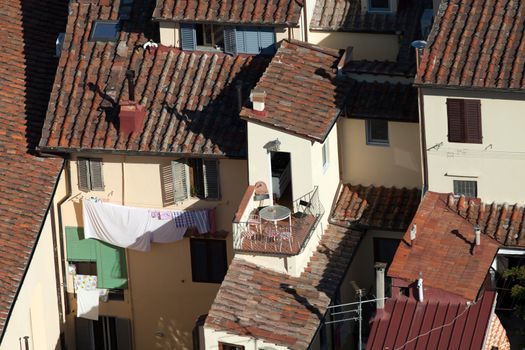 The view on Florence  from the dome Duomo