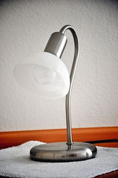 table lamp on wooden table