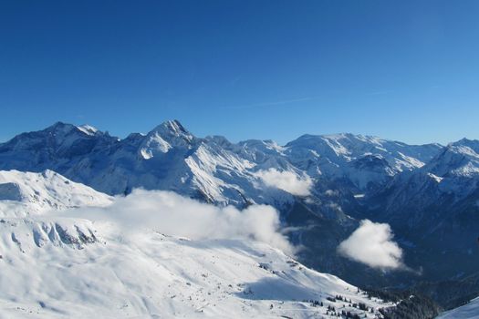 Alpine scene, la Plagne, France