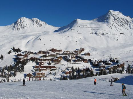 Alpine scene, la Plagne, France