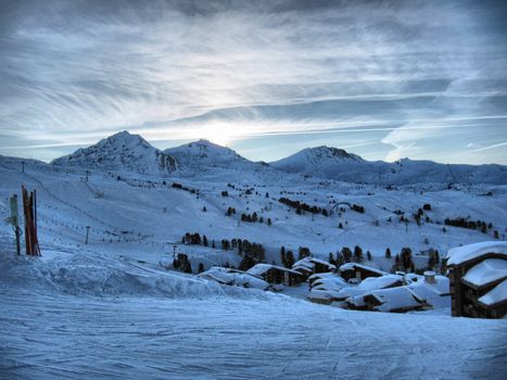 Alpine scene, la Plagne, France