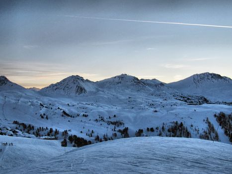 Alpine scene, la Plagne, France