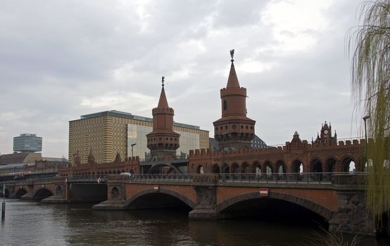 The famous Oberbaum bridge in Berlin