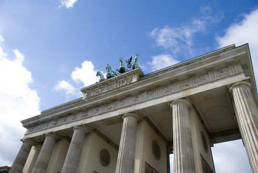 people walking at the brandenburger tor in Berlin
