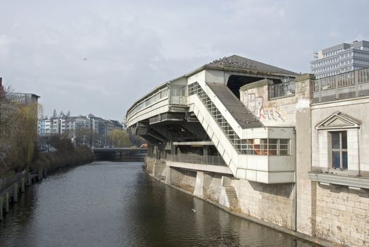 Goerlitzer Bahnhof U-Bahn Station in Berlin. The then called Oranienstrasse station was contructed between 1898 and 1901 by Siemens &amp; Halske.