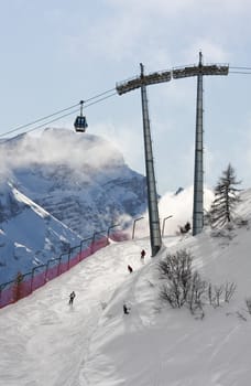 Ski resort Madonna di Campiglio. Italy