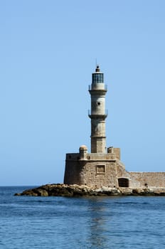 the lighthouse of chania