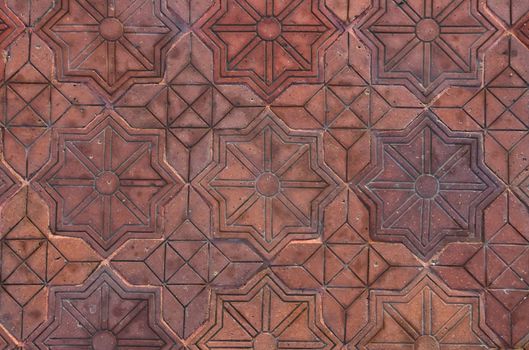 Pattern of Stone cubes, path, background