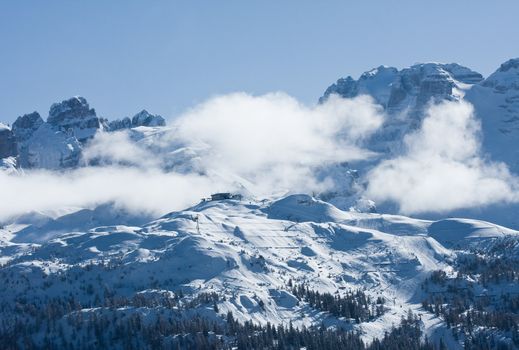 Ski resort Madonna di Campiglio. Italy