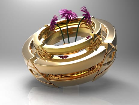 rings and flowers