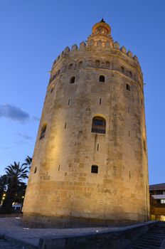 Gold Tower in Seville, Spain.