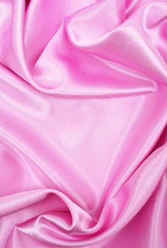 Smooth elegant pink silk can use as background 