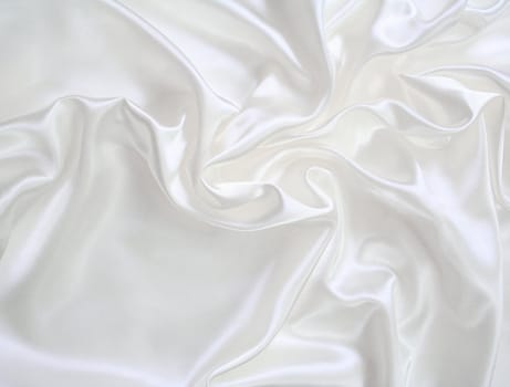 Smooth elegant white silk as wedding background
