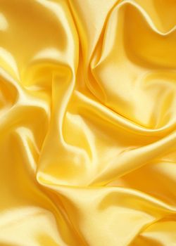 Smooth elegant golden silk can use as background 