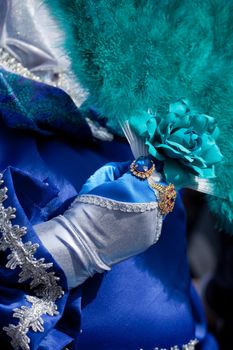 Fan, Mask in the Venice carnival