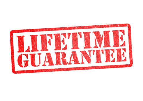 LIFETIME GUARANTEE Rubber Stamp over a white background.