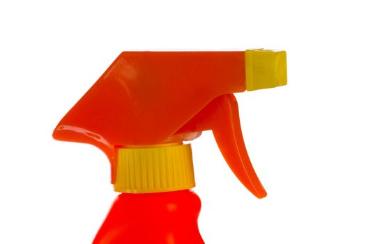 Spray bottle nozzle in a close up image