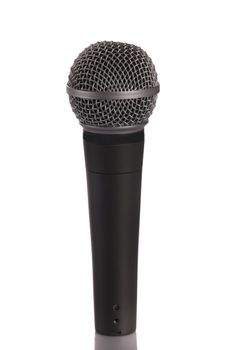 Microphone  ( dynamic mic ) isolated on a white background