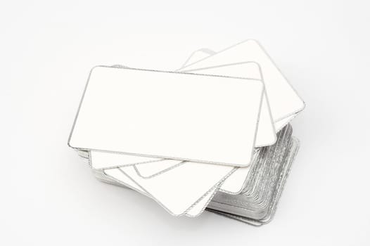 Stack of blank  business cards