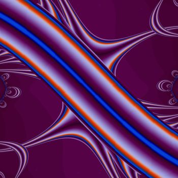 A purple fractal image that looks like nerves.