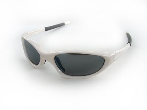 cool white shades isolated over a white background